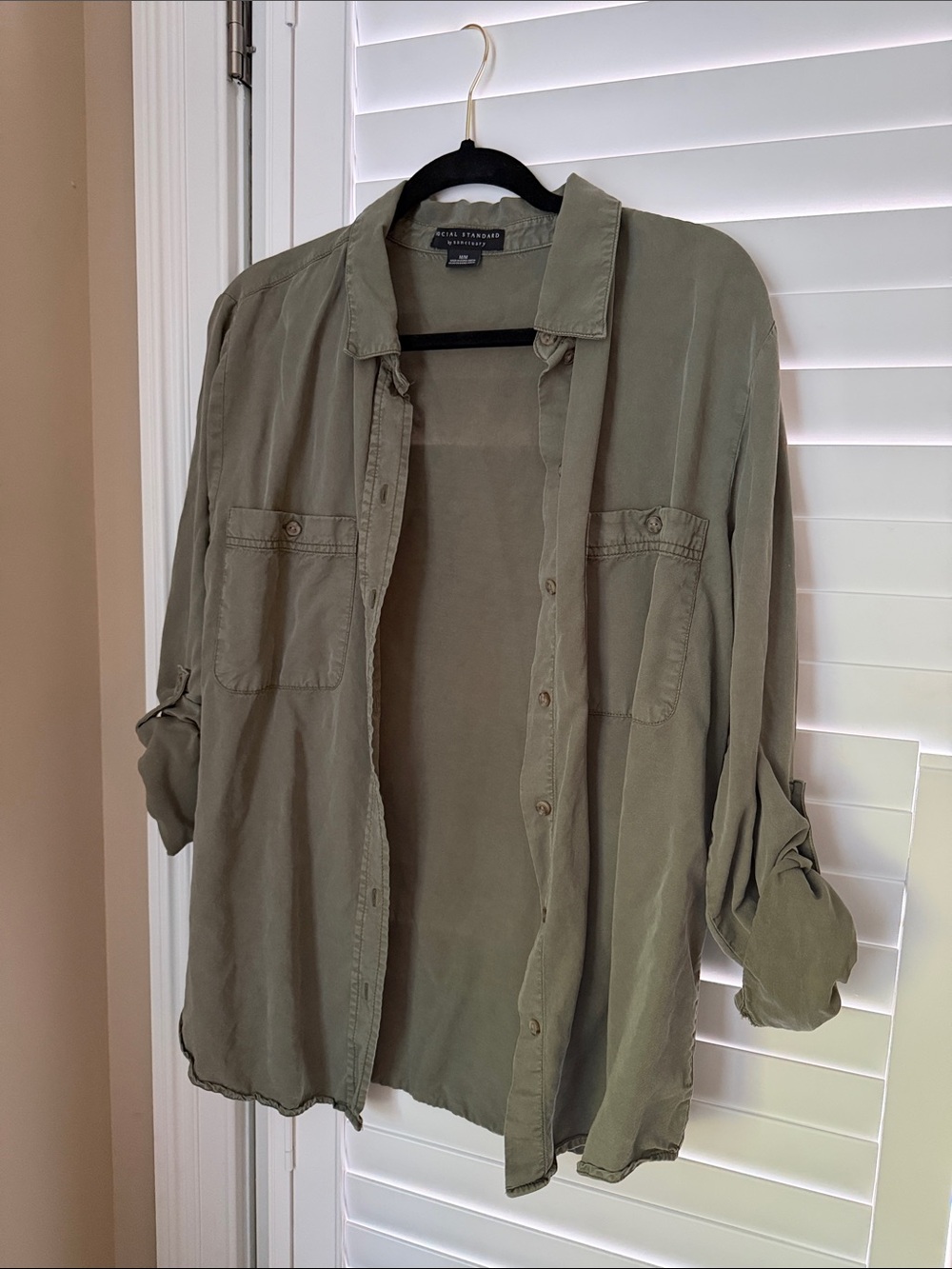 Lightweight Olive Green Shirt Social Standard by Sanctuary